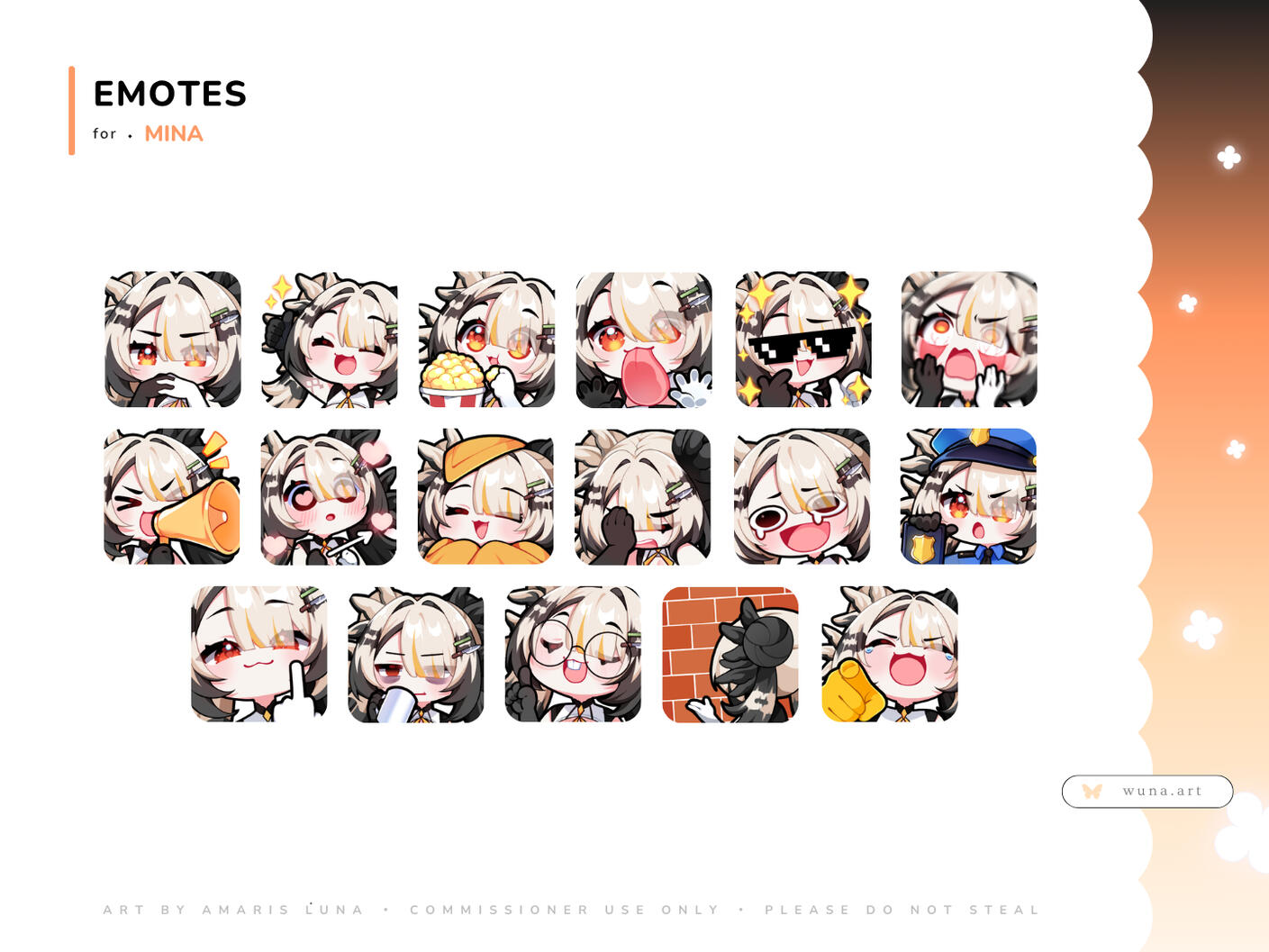 Emotes for Mina Emotes for Mina