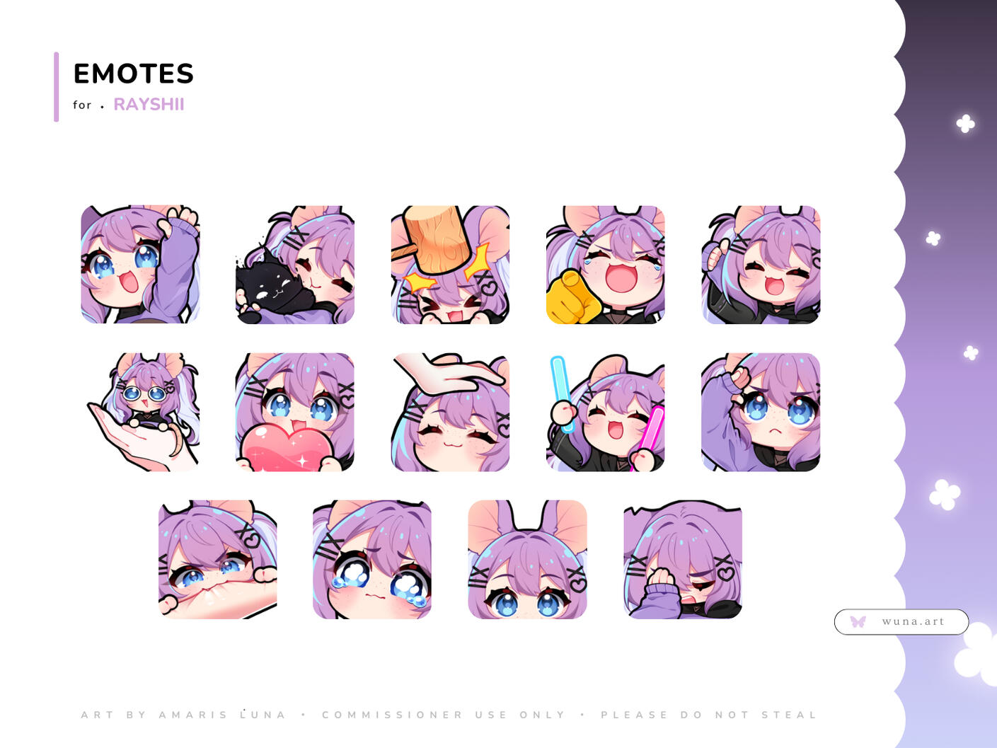 Emotes for Rayshii Emotes for Rayshii